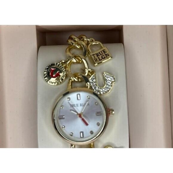 True Religion Women's Gold Charm Watch - Picture 2 of 5